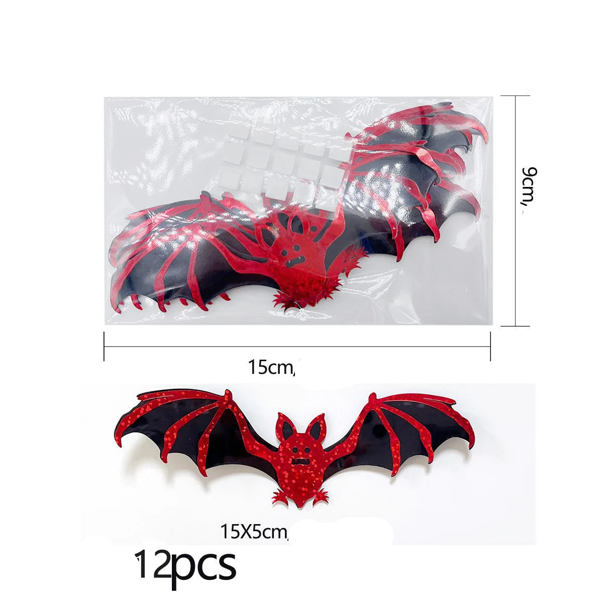 Chauves-souris 3D Muraux Bicolores Unique