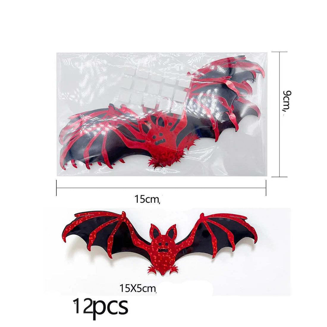 Chauves-souris 3D Muraux Bicolores Unique