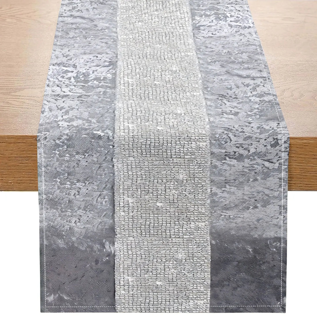 Chemin de Table Gris Mariage Durable