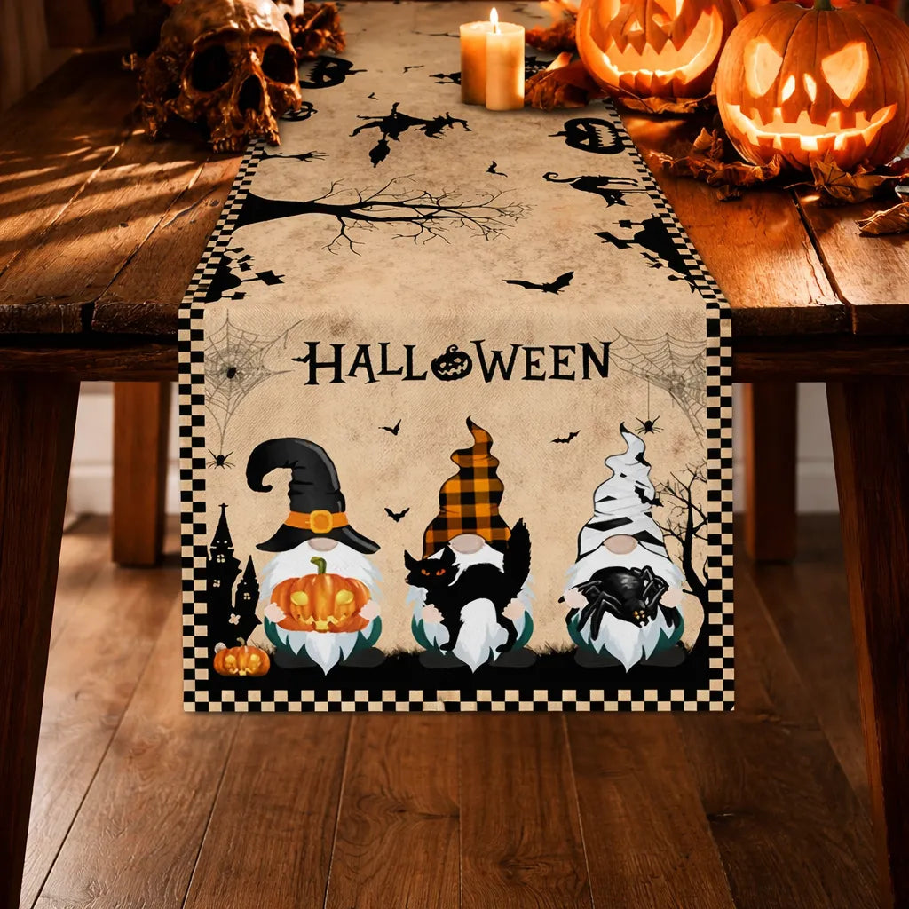 Chemin de Table Halloween Beige