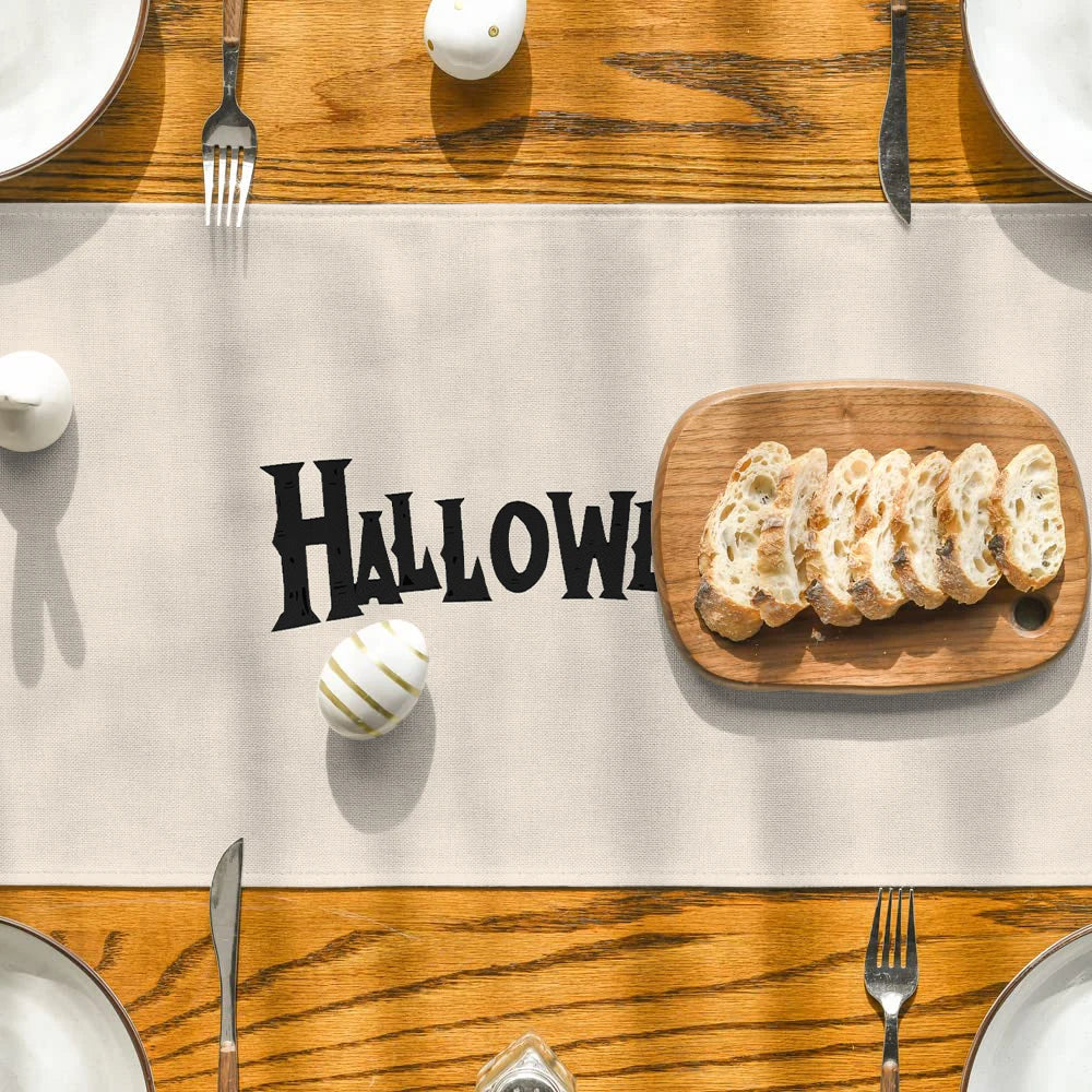 Chemin de Table Halloween Cartoon Fun