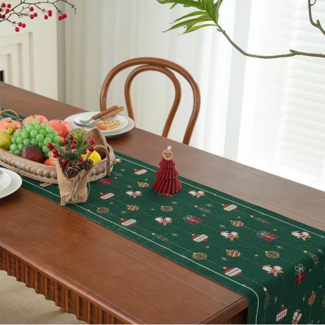 Chemin de Table  Noel Vert