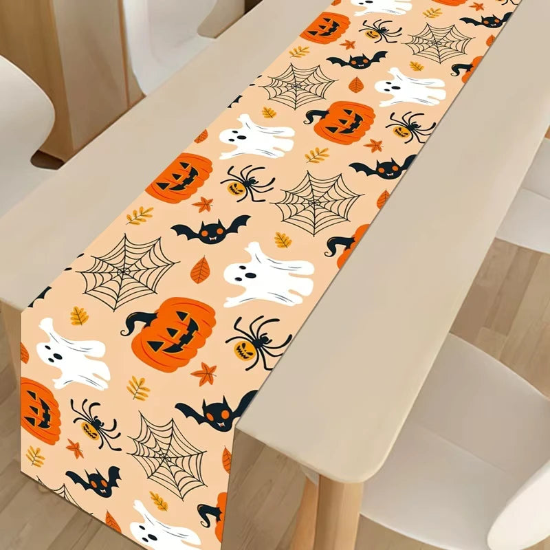 Chemin de Table Orange Ludique pour halloween