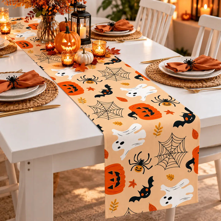 Chemin de Table Orange Ludique