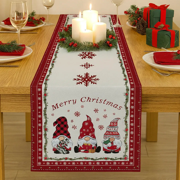 Chemin de Table Thème Noël Minimaliste