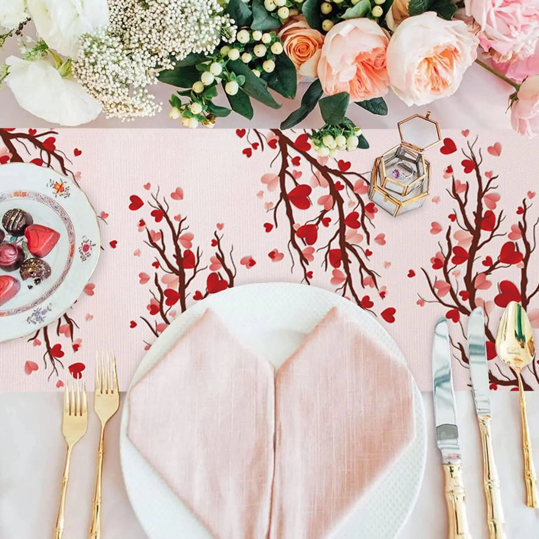 Chemin de Table Valentine’s Day durable