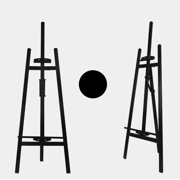 Chevalet Mariage en Bois Noir Chic