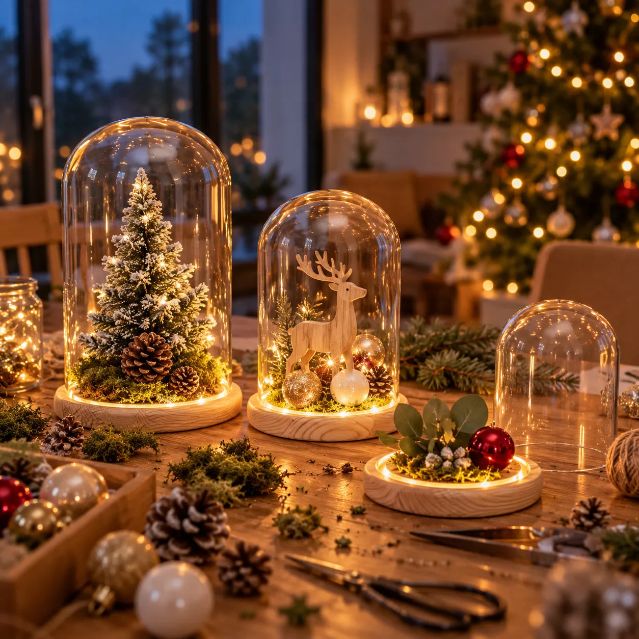 Cloche en Verre Lumineux Design