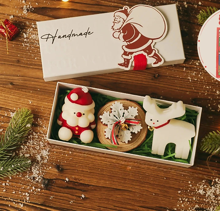 Coffret de Bougies Mignonnes de Noël chic