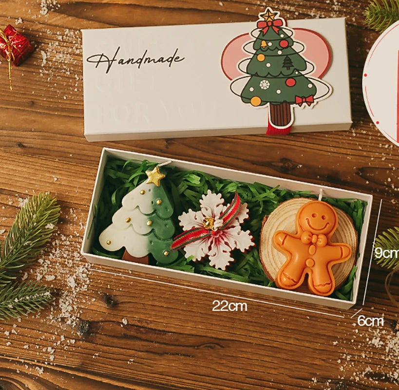 Coffret de Bougies Motifs Noël
