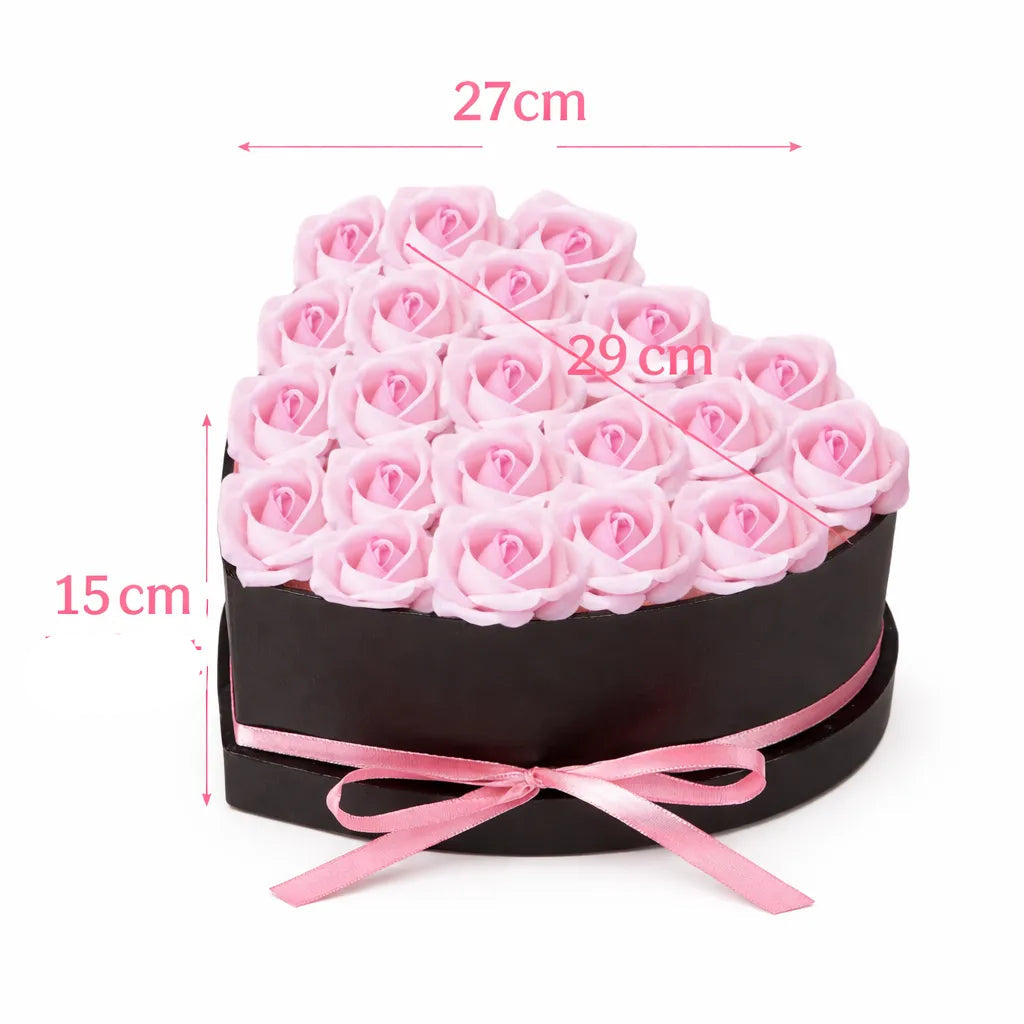 Coffret de Roses Artificielles Saint-Valentin Elégant