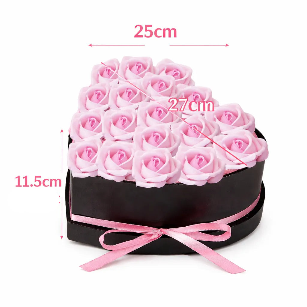 Coffret de Roses Artificielles Saint-Valentin Raffiné