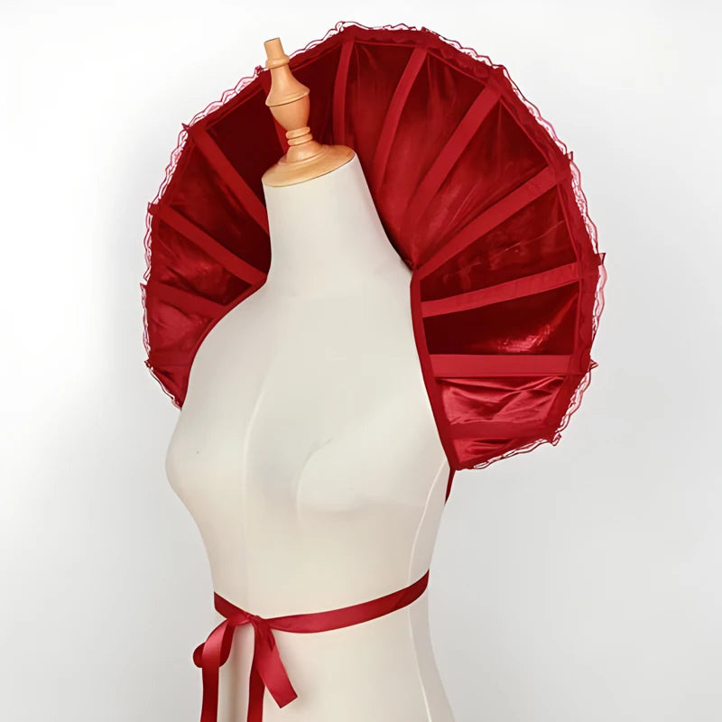 Col Montant Vampire Rouge Stylée