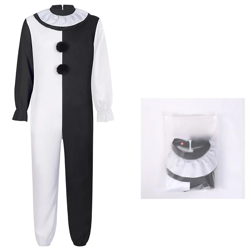 Combinaison Clown Noire Et Blanche Design