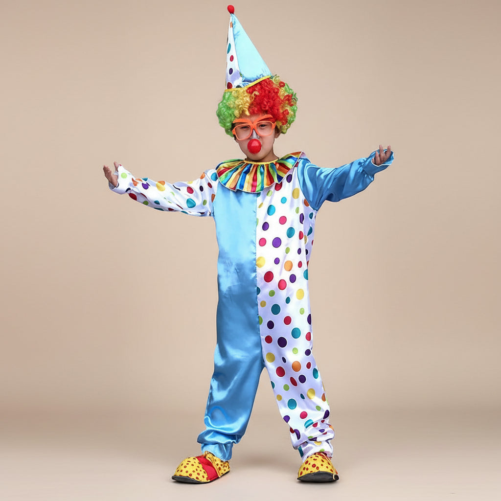 Combinaison De Clown Enfant Bleu Ciel