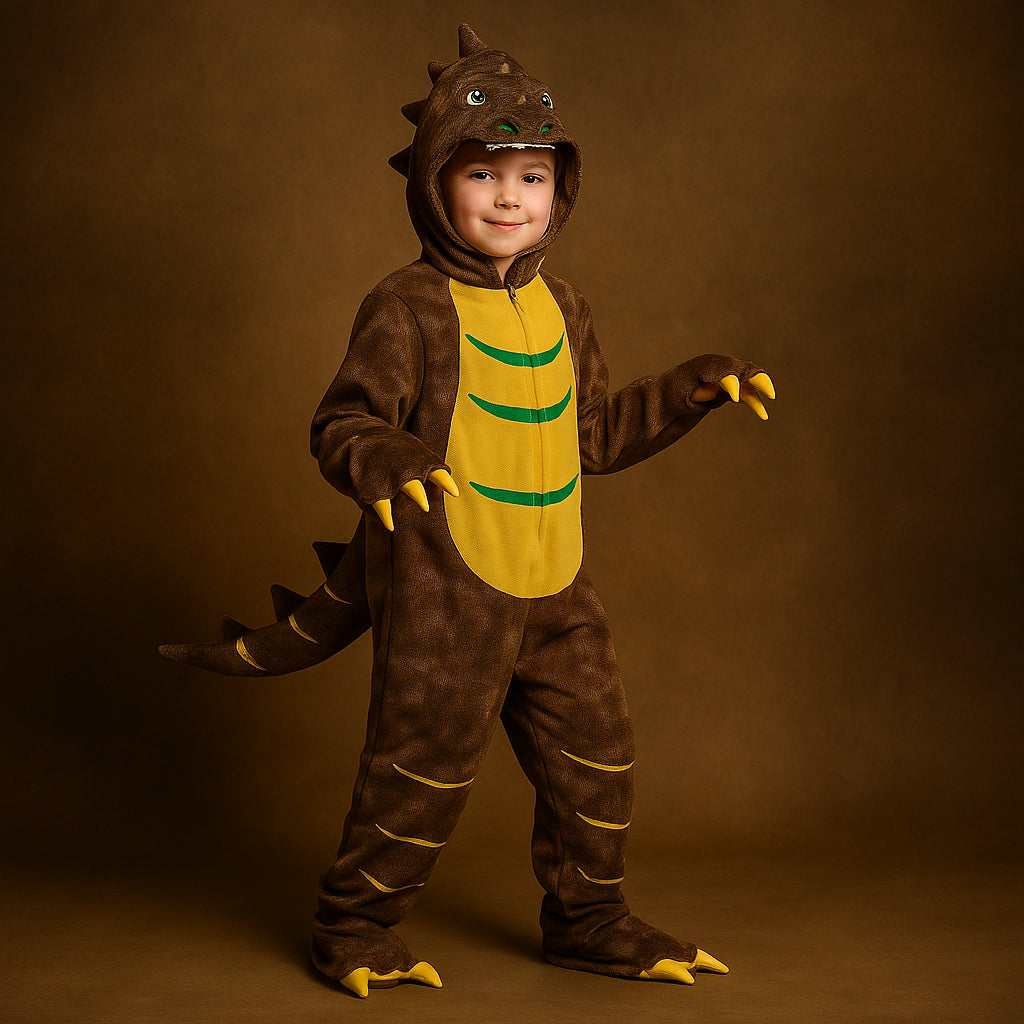 Combinaison Dinosaure Marron