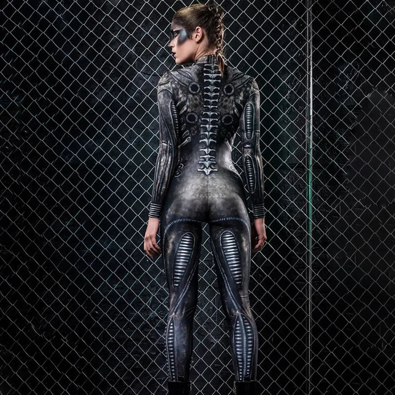 Combinaison Femme Squelette Captivante 