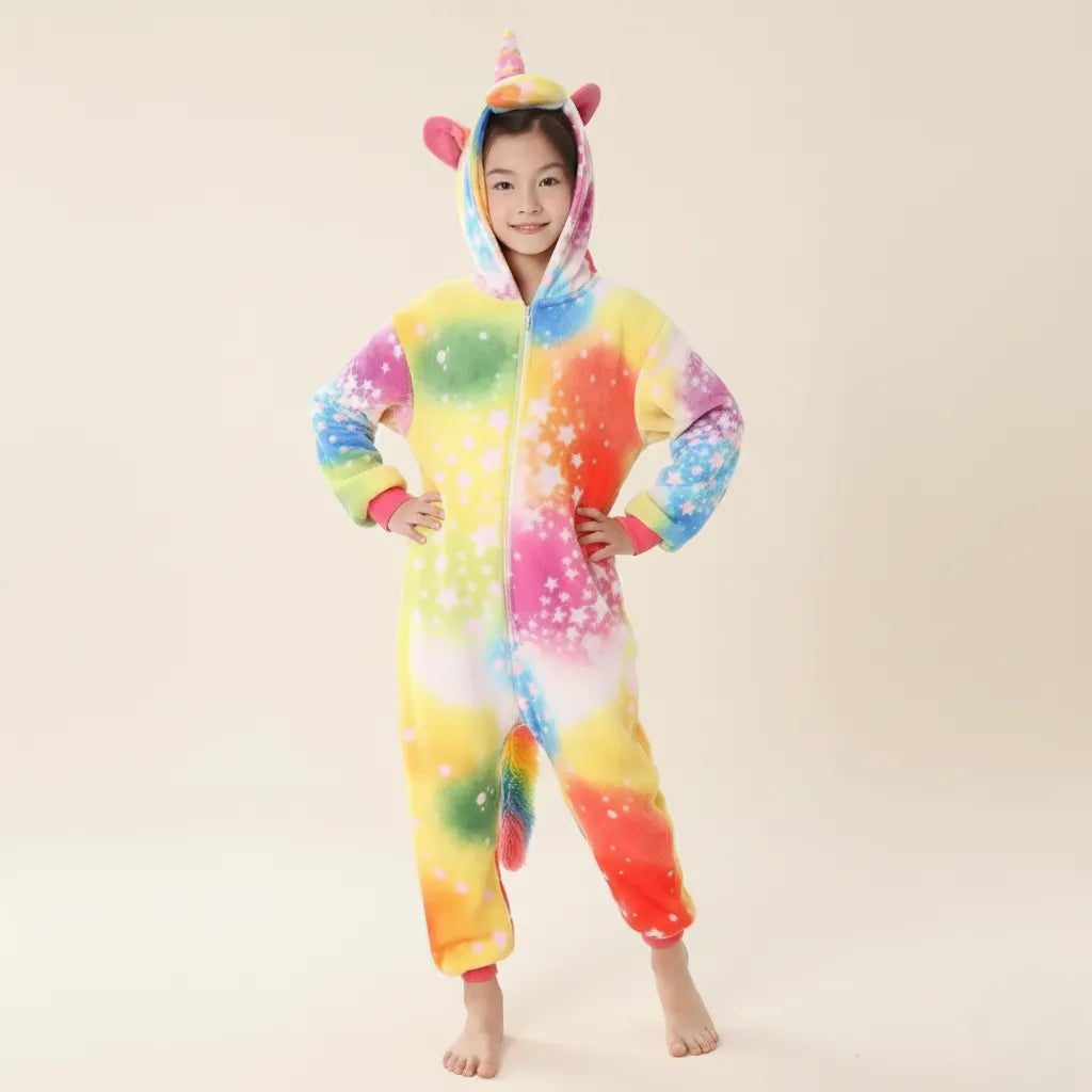 Combinaison Licorne Enfant Jaune