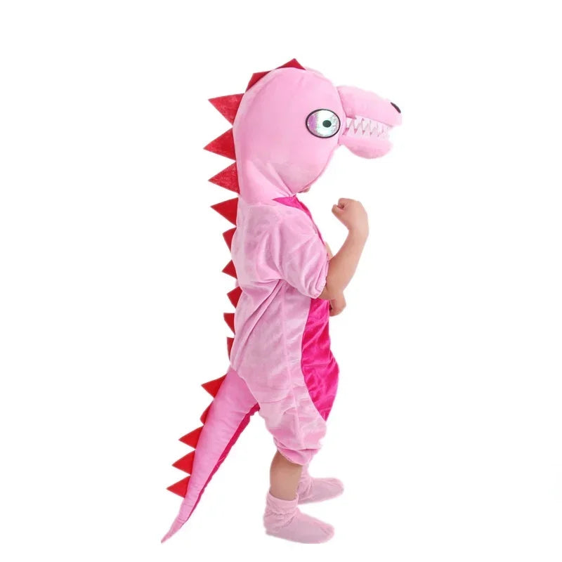 Combinaison Rose Dinosaure Enfant stylé