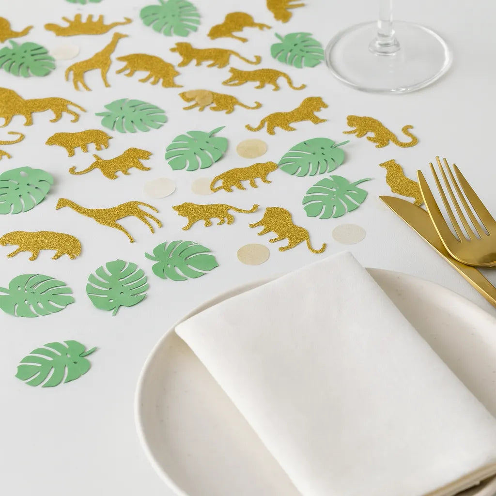 Confettis Anniversaire Jungle