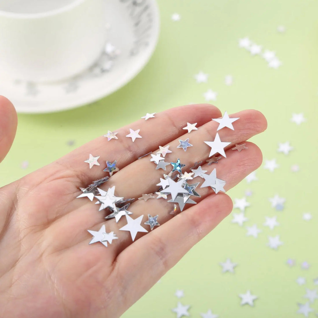 Confettis Etoiles Argentées