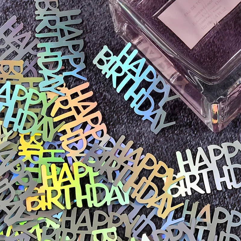 Confettis Happy Birthday Arc-en-ciel Originaux