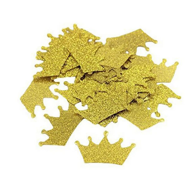 Confettis de Table Couronne Or Brillant
