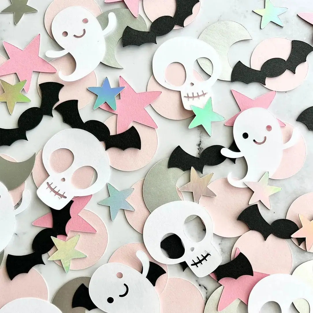 Confettis de Table Crâne Halloween Design
