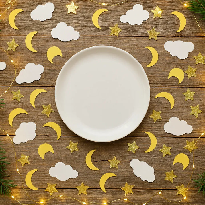 Confettis de Table Lune et Etoile