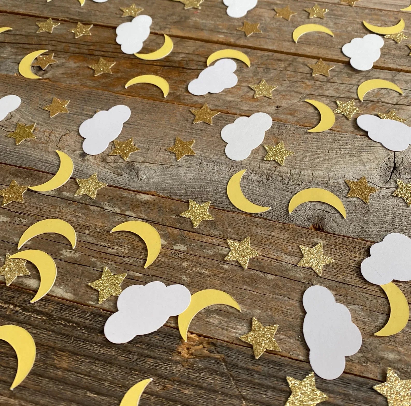 Confettis de Table Lune et Etoile Kawai