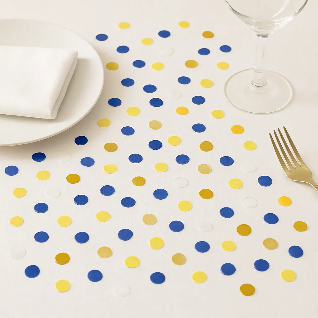 Confettis en Papier Bleus Or