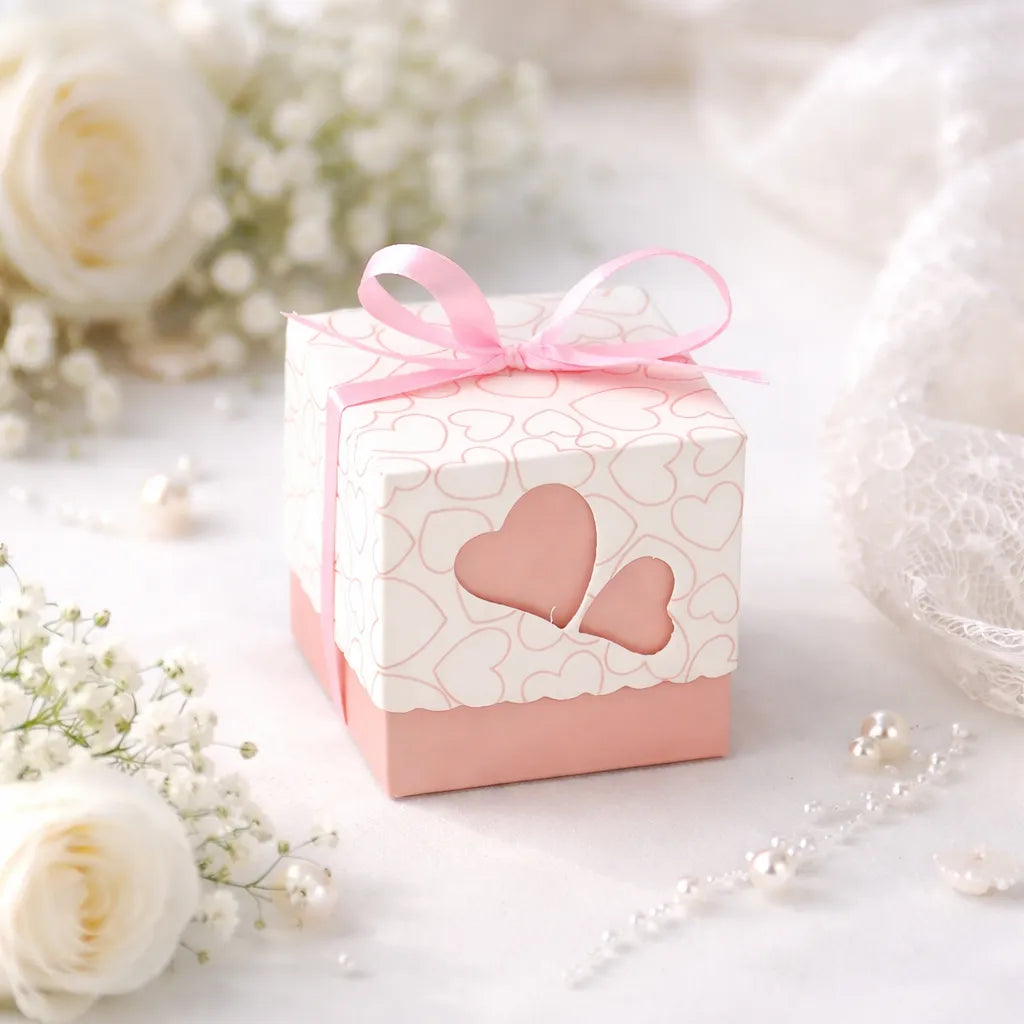 Contenant à Dragées Mariage Romantique