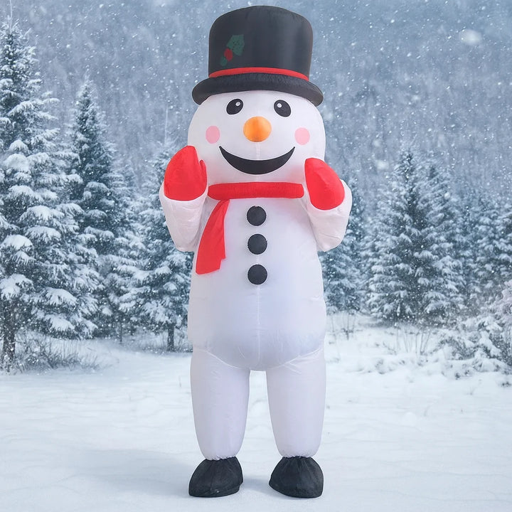 Costume Bonhomme de Neige Gonflable