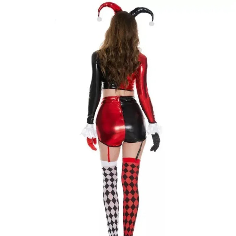 Costume Clown Arlequin Sexy Femme Unique
