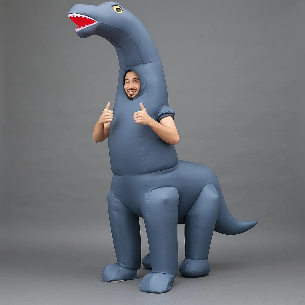 Costume Dinosaure Bleu Gonflable Fun