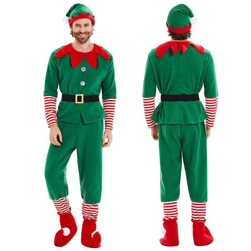 Costume Lutin Noël en Polyester 
