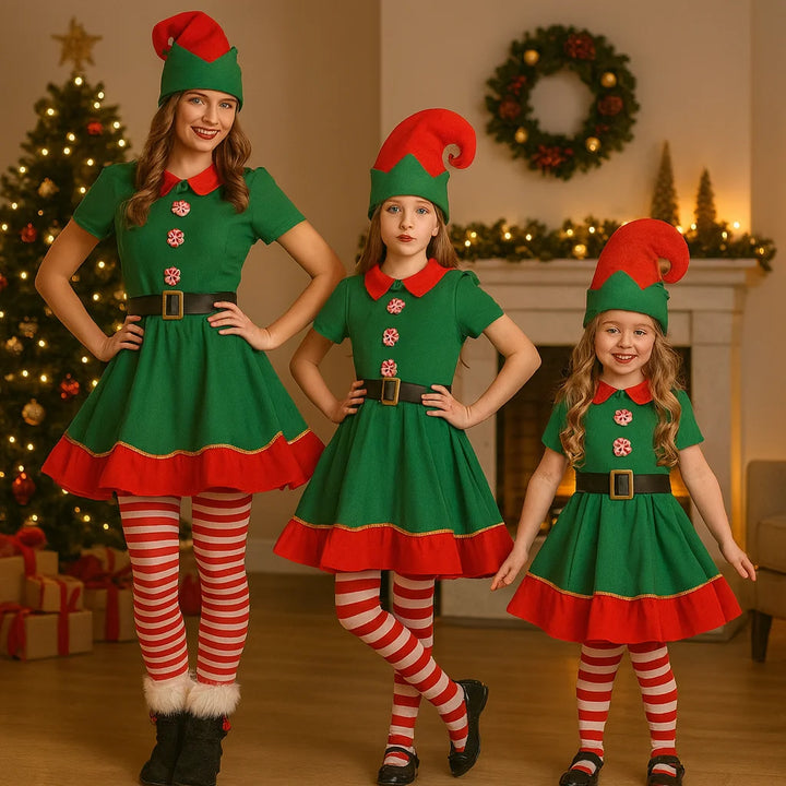 Costume Lutin Vert  Noël