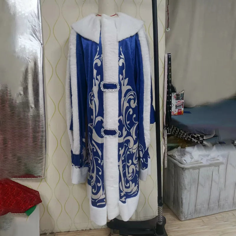 Costume Père Noël Bleu Accessoirisé Stylé
