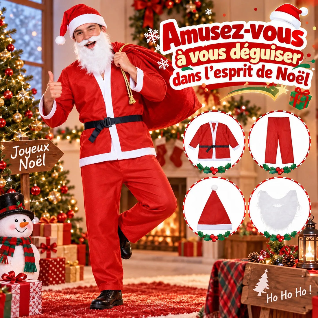 Costume Père Noël Confortable classe