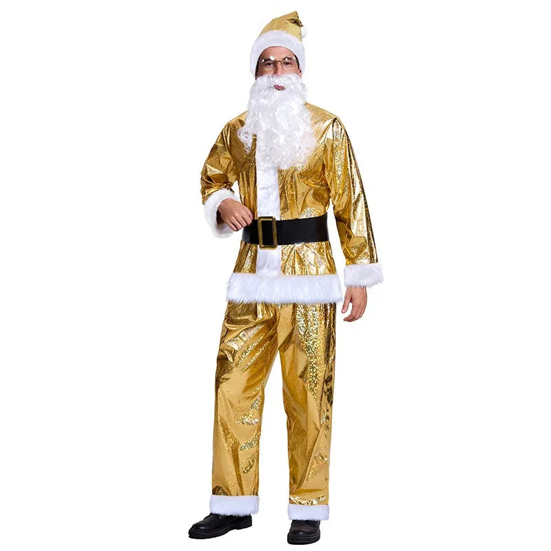Costume Père Noël Doré chic