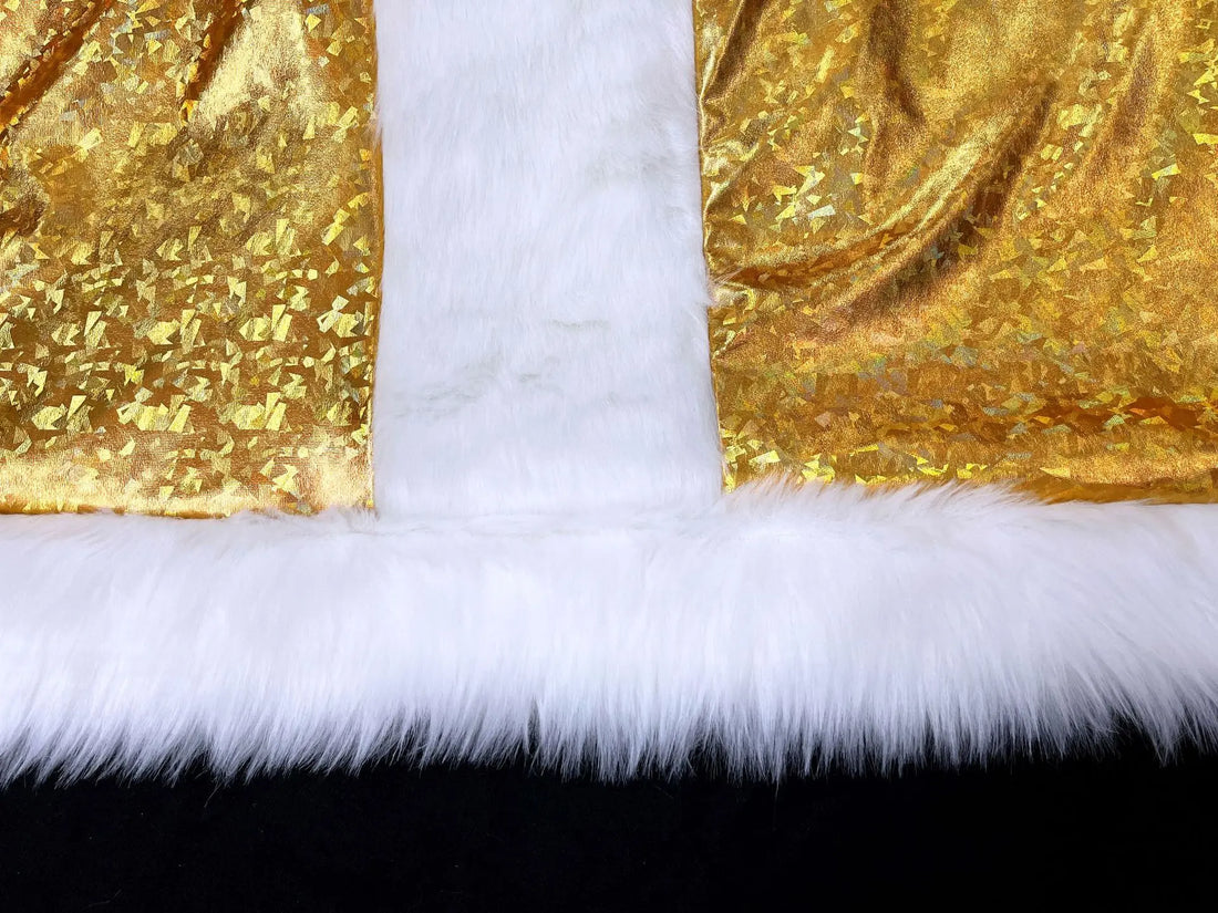 Costume Père Noël Doré détail