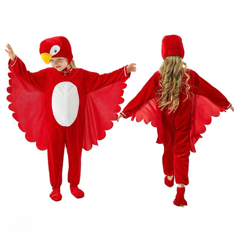 Costume Perroquet Rouge Enfant Original