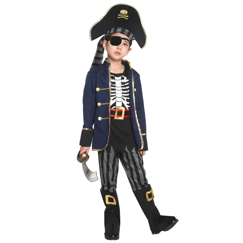 Costume Pirate Bleu Garçon stylé