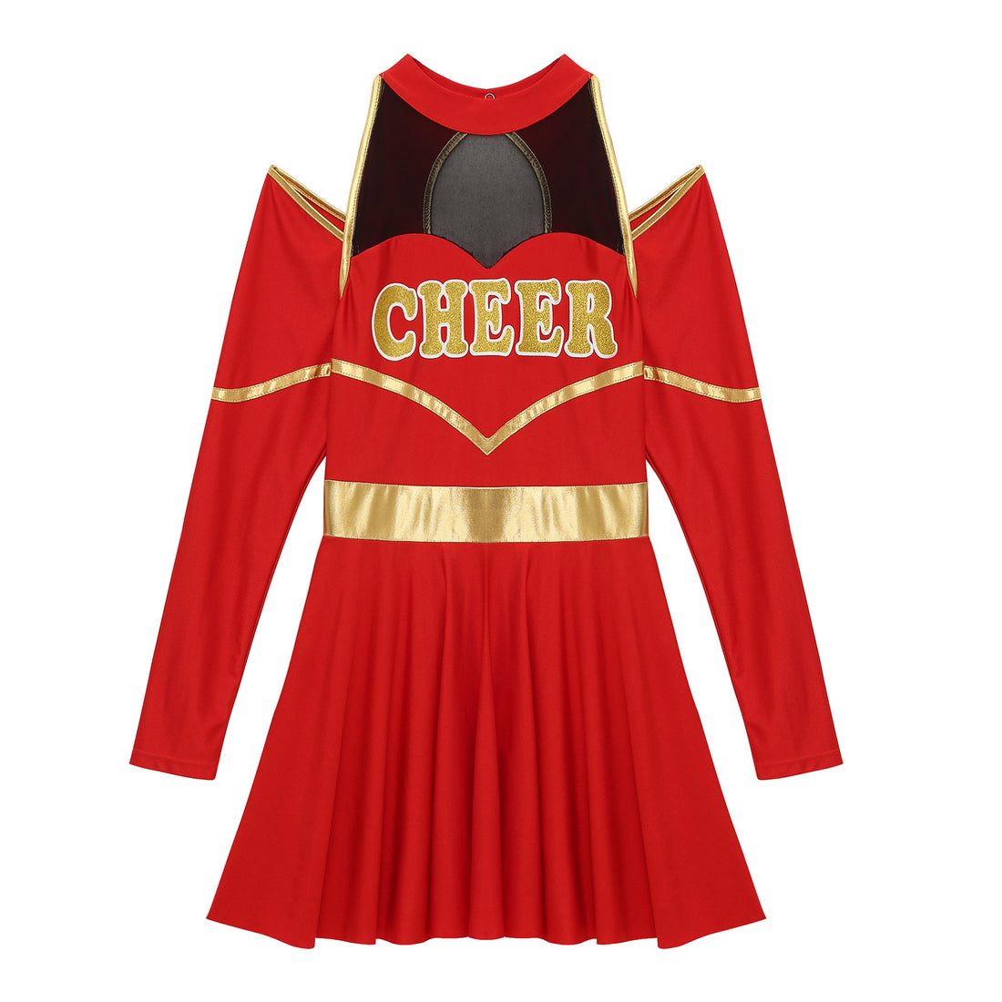 Costume Pompom Girl Rouge Femme léger