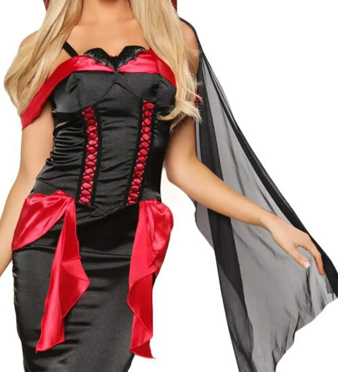 Costume Vampire Sexy Rouge et Noir