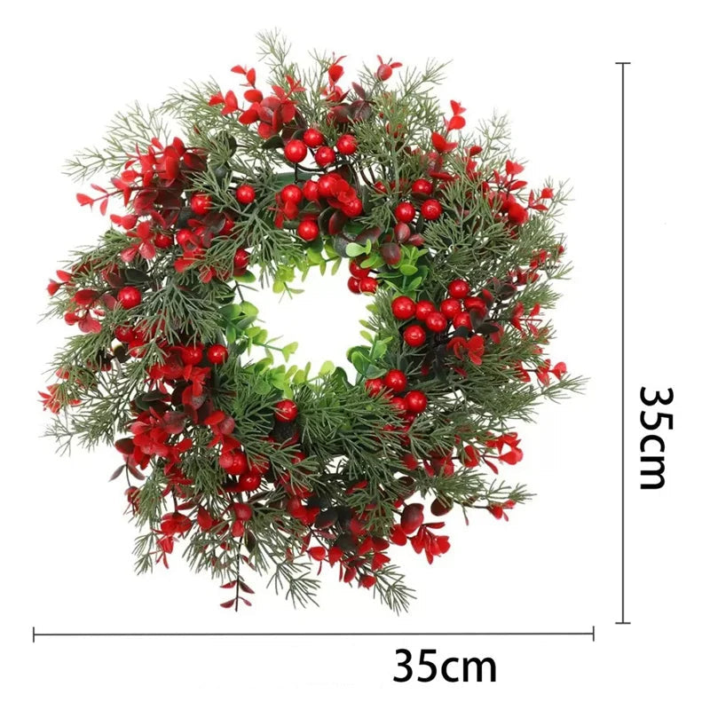 Couronne de Noël Baies Rouges Design chic