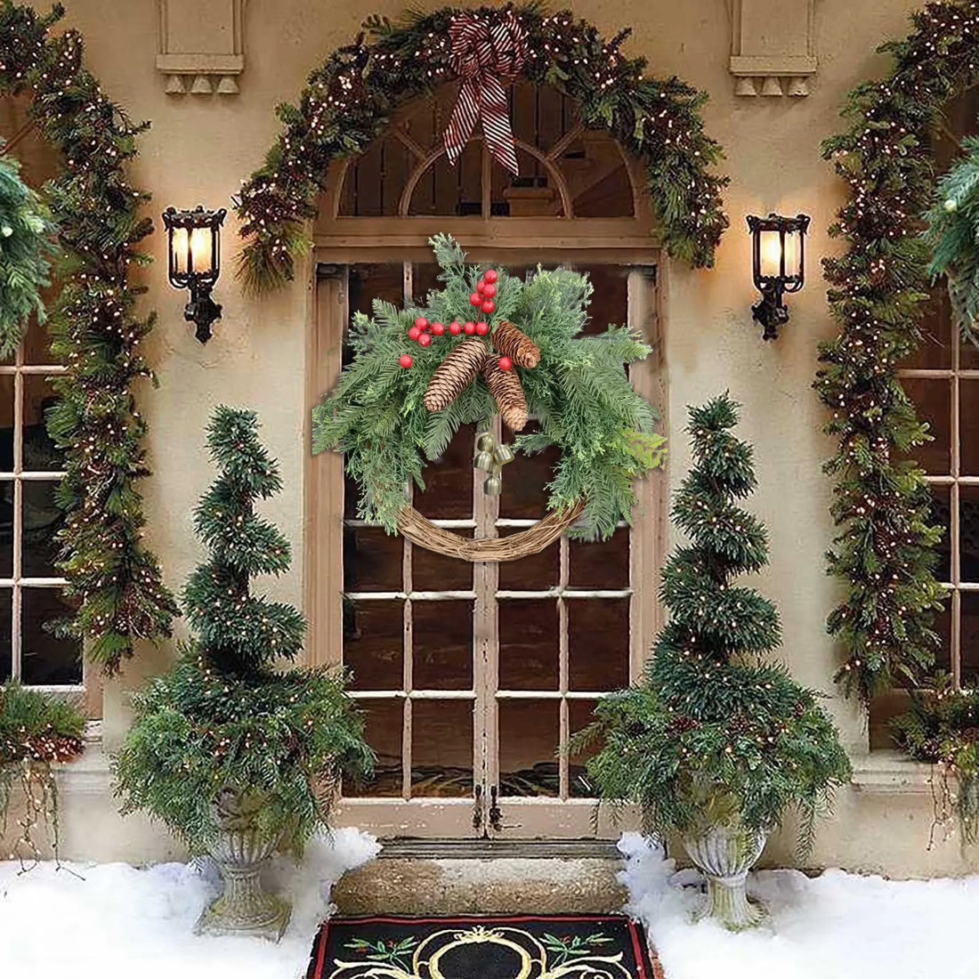 Couronne de Noël Boho Design