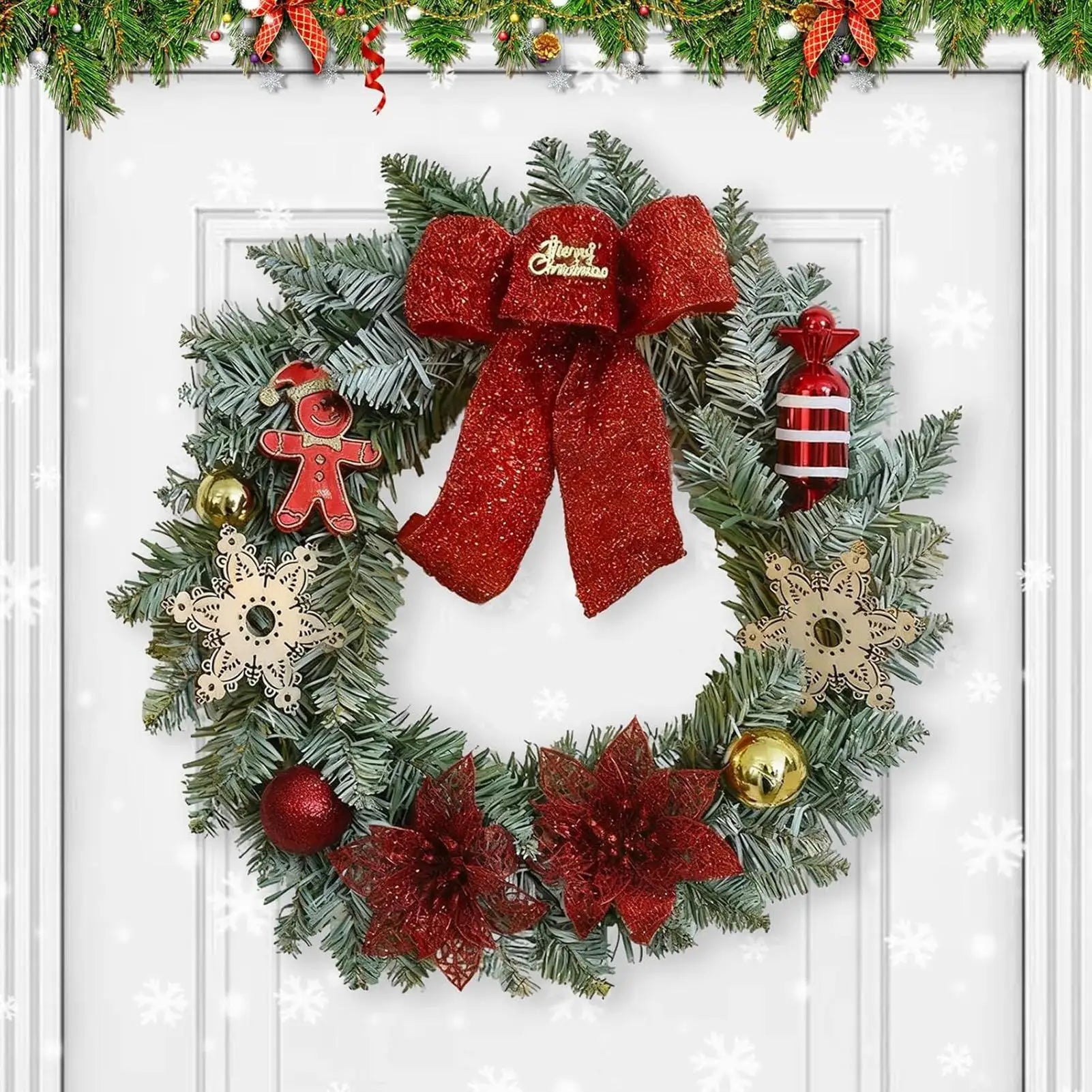Couronne de Noël à Nœud
