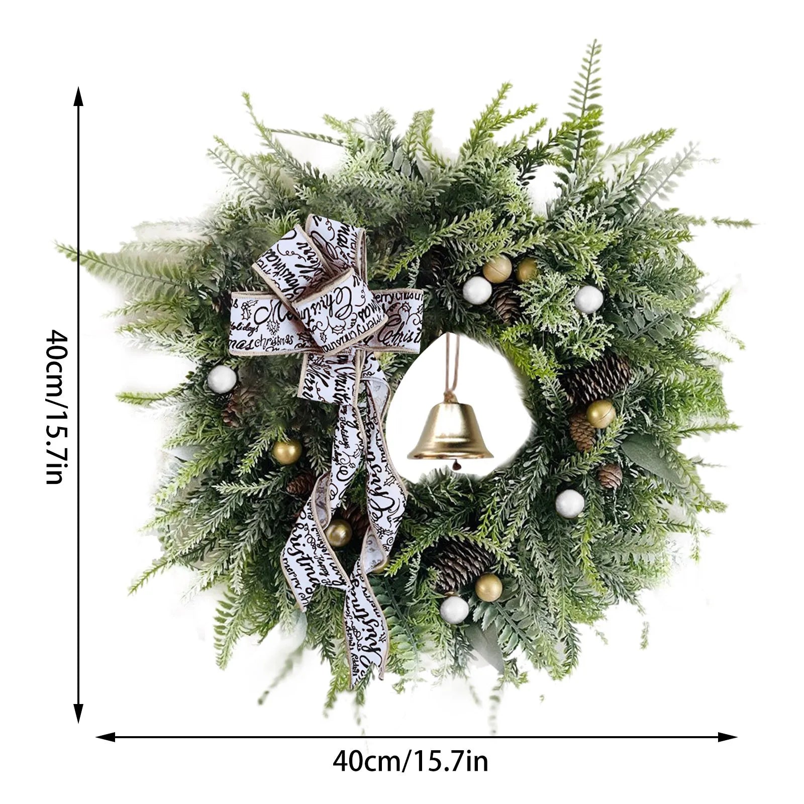 Couronne de Noël Scandinave Dimension