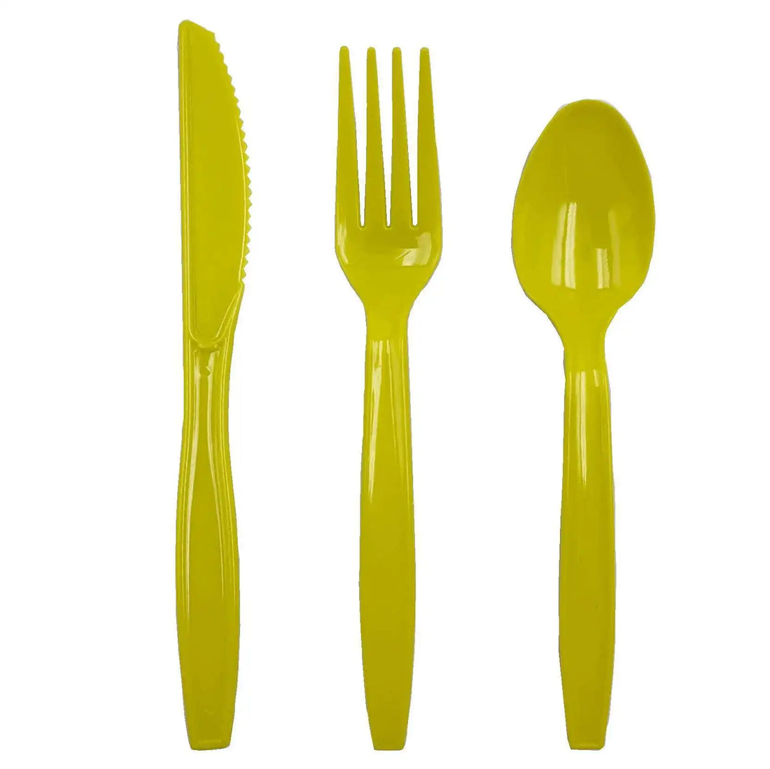 Couvert Jetable Jaune